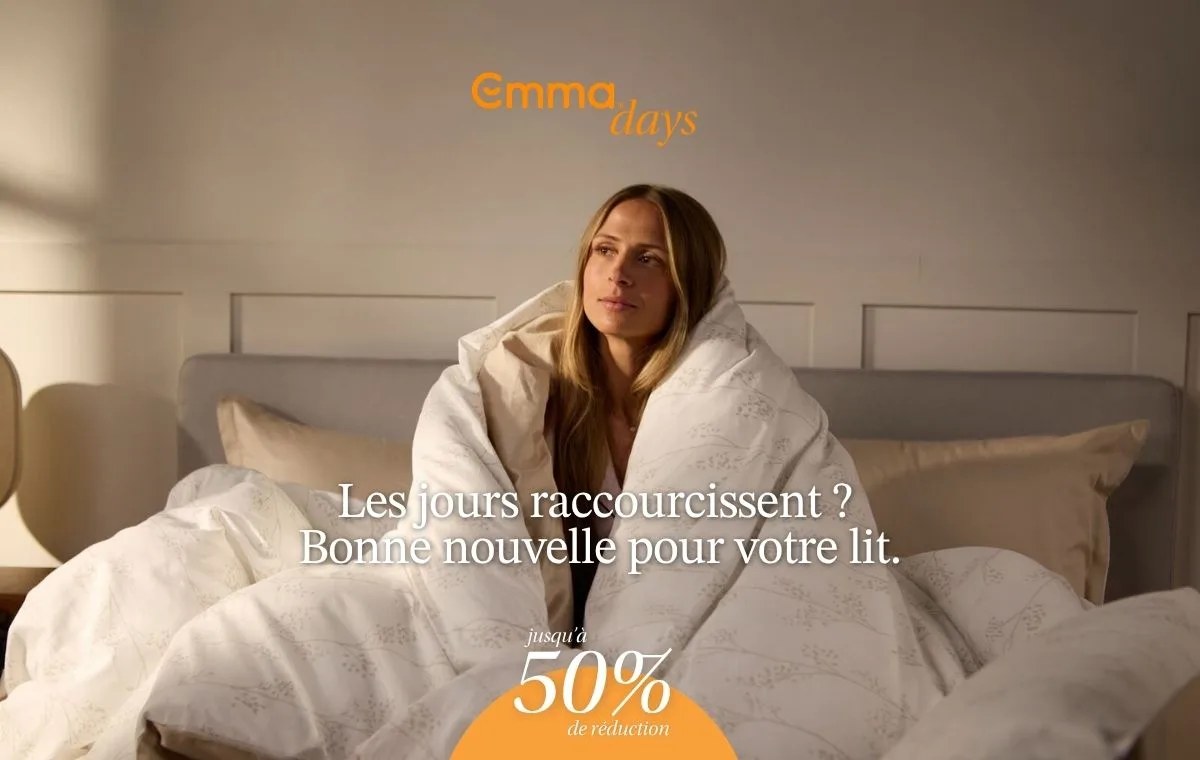 Emma Days : jusqu'à -50% de réduction sur une large sélection de matelas, oreillers, couettes et surmatelas